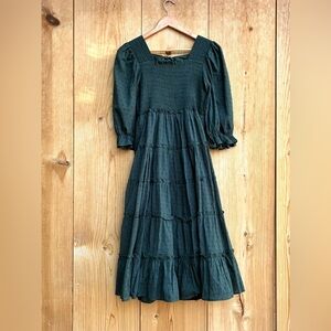 Marigold Anthropologie Green Dress Sz XS